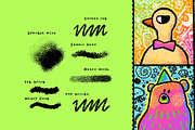 Funky Pop Grunge Procreate Brushes, a Brush Add-On by ProcreateiBox (Thumbnail 7 of 8)