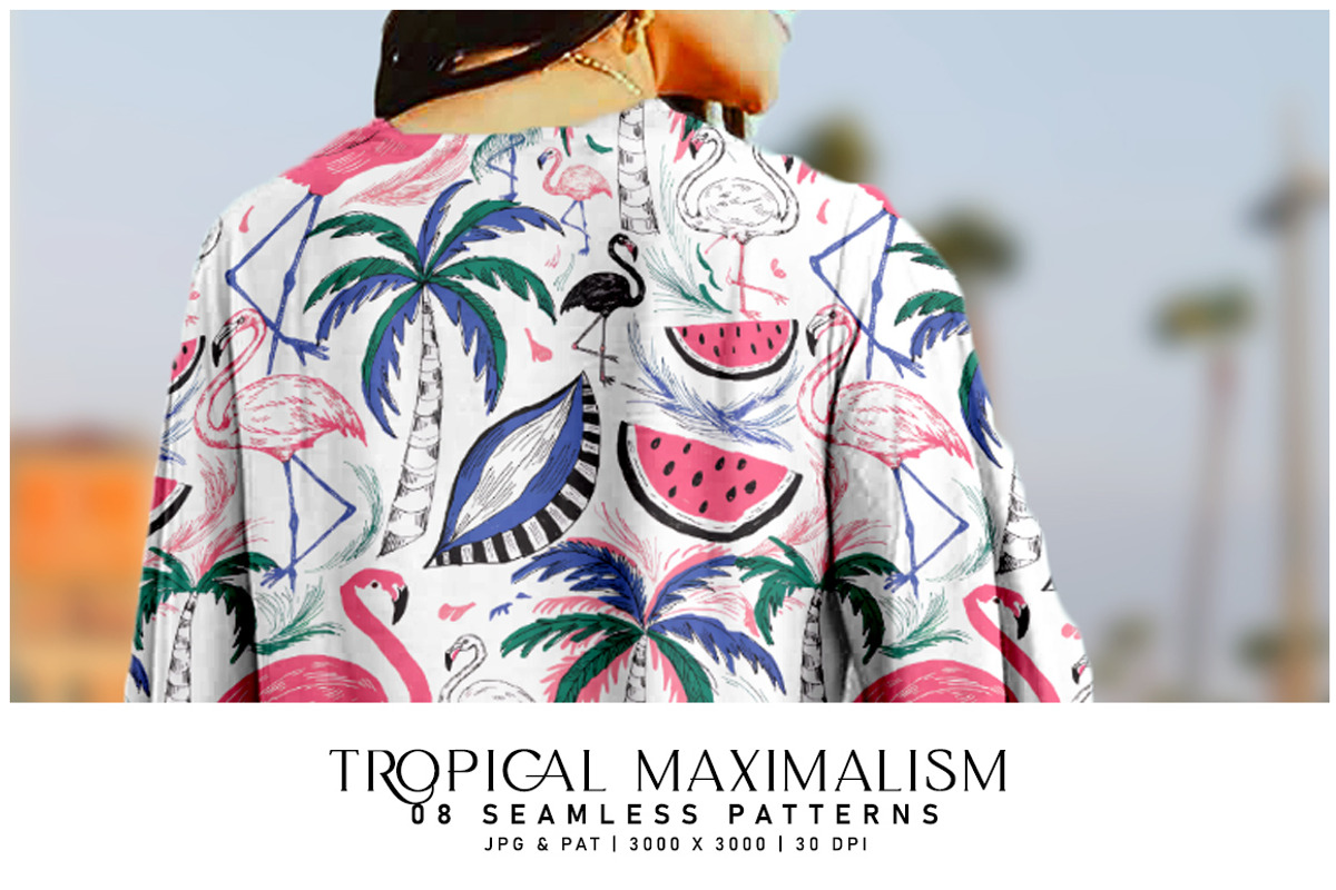 Tropical Maximalism, a Pattern Graphic by Digital Art Creations (Photo 6 of 6)