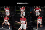 6 Sports Top and Shorts Mockups, a Shirt Mockup by Grow Design Craft Studio (Thumbnail 8 of 8)