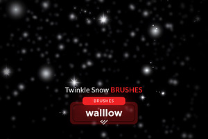 Twinkle Snow Photoshop Brushes