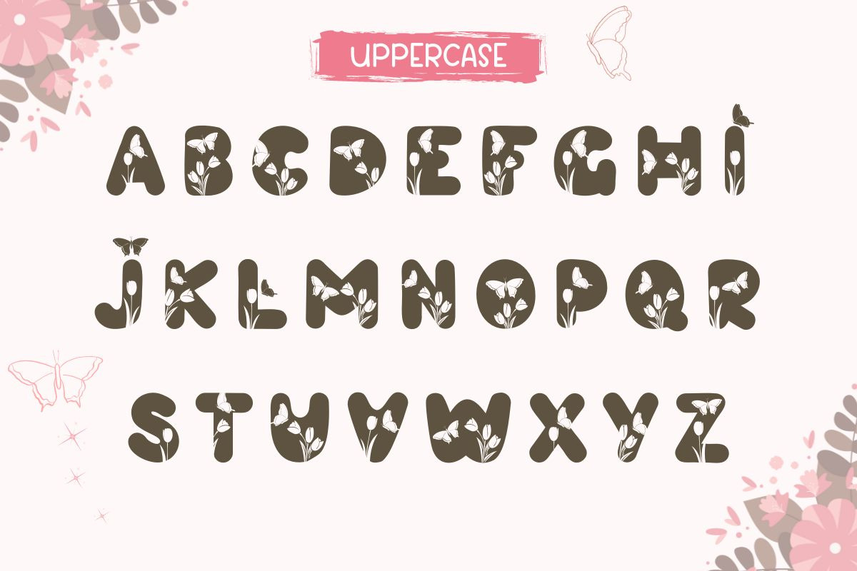 Butterfly - Decorative Font, a Symbol Font by AnningArts (Photo 7 of 9)