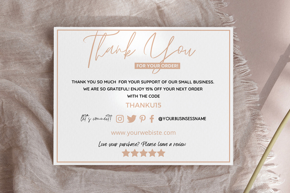 Thank You Card Template Bundle Canva, a Templates & Theme by Mrxking (Photo 18 of 23)