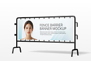 Fence Barrier Banner Mockup, an Advertising Mockup by SLAB! Design (Thumbnail 5 of 5)