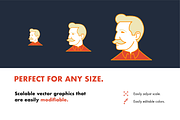32 Movember Icons, an Illustration by Hello Mister Frank (Thumbnail 2 of 4)