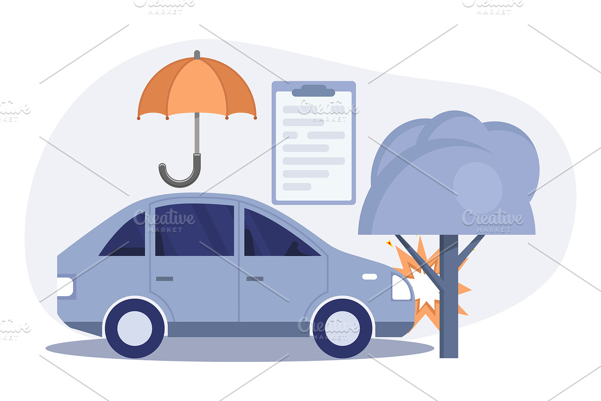 Set of various car insurance, a Finance Illustration by Yayasya (Photo 3 of 4)