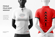 Female Polo Shirt Mockup, a Shirt Mockup by zpackcreative (Thumbnail 1 of 5)