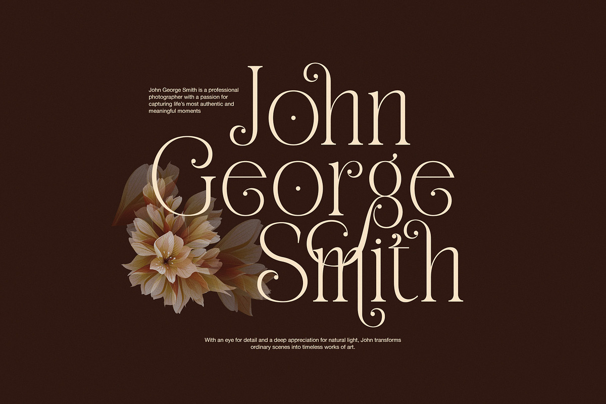 Sagiten Elegant Display Serif Font, a Serif Font by Graphicxell (Photo 4 of 8)