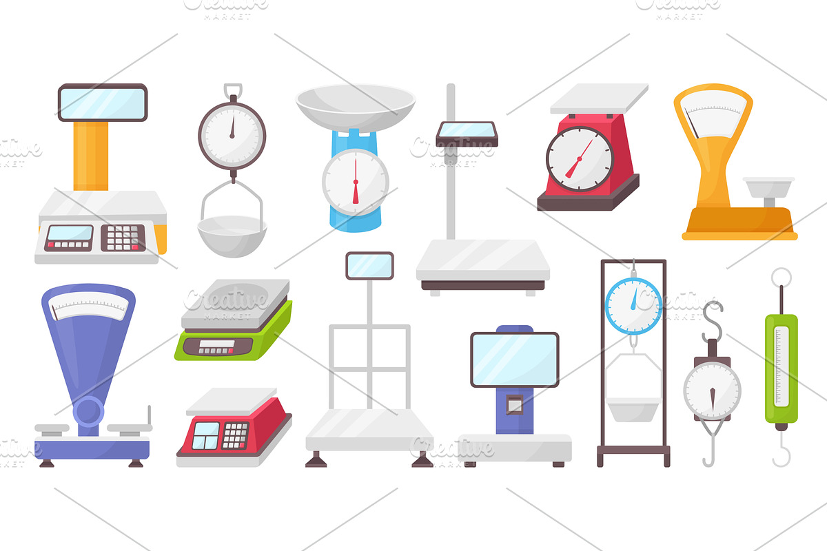 Cartoon various scales. Isolated, an Object Illustration by Valerie Bodnar