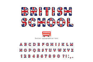 British school font. Great Britain