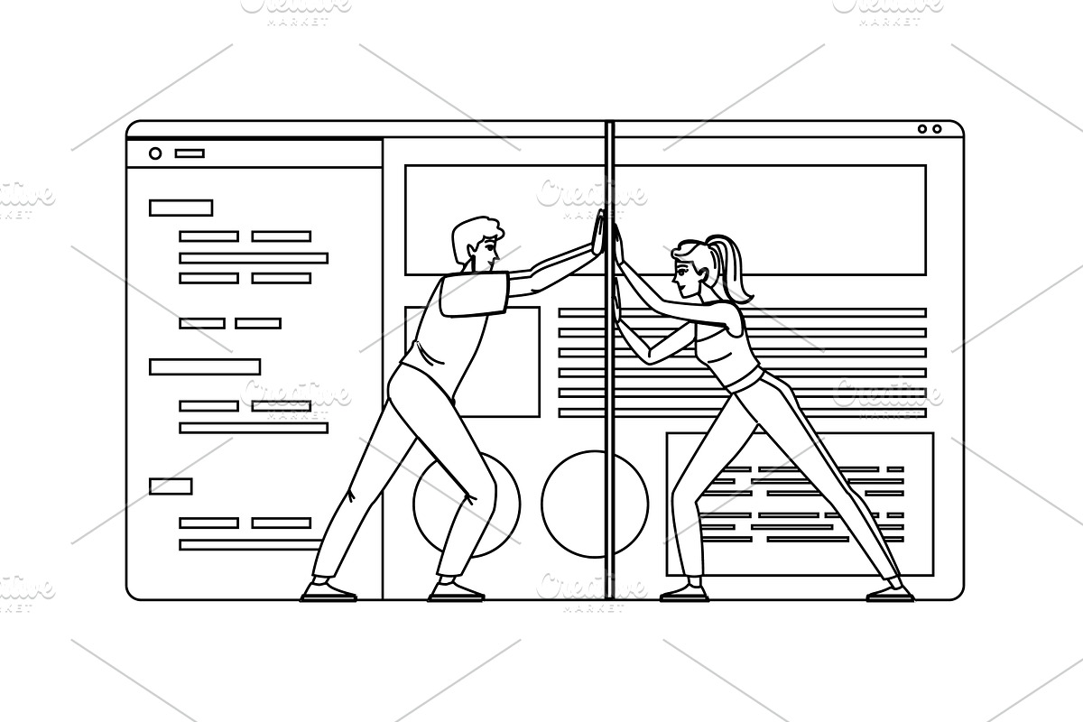 software contrast ratio website, a Person Illustration by pikepicture