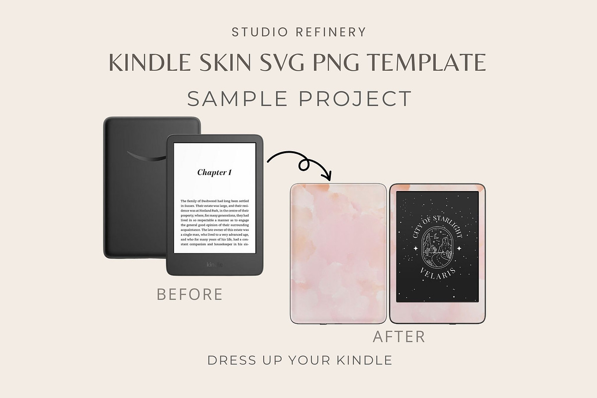 Kindle Paperwhite 12 Skin SVG PNG, an Object Graphic by STUDIO REFINERY (Photo 4 of 5)