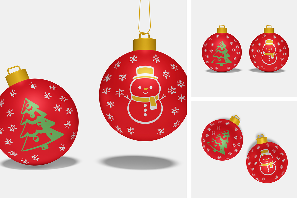 Christmast Ball Mockup, a Merchandise Mockup by Cekal_std (Photo 1 of 4)