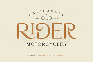 CRATCH - Heritage Vintage Typeface