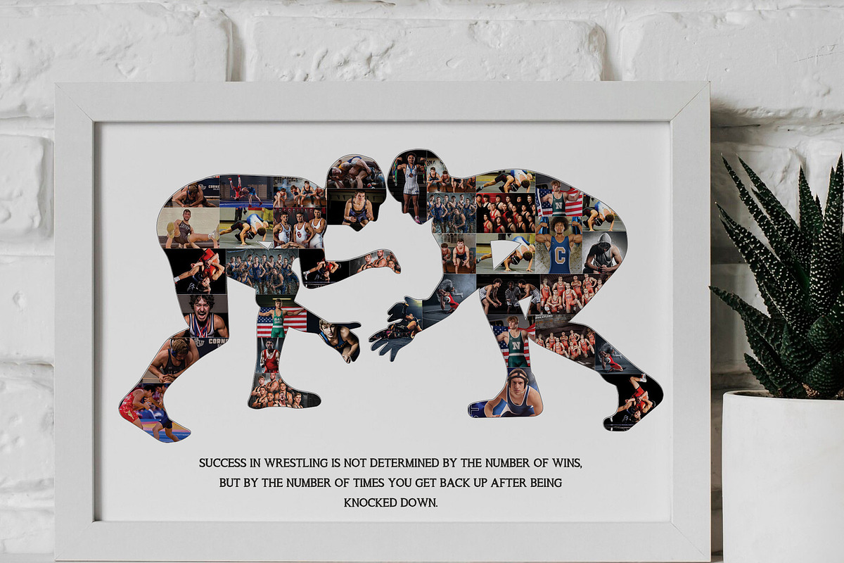 Male Wrestler Fighting collage, a Templates & Theme by AIW SOLUTIONS (Photo 1 of 4)