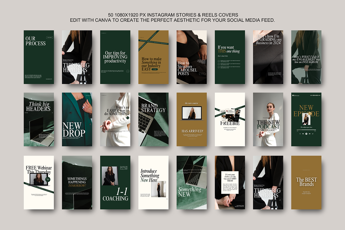 Canva Instagram Stories/Reels Luxe, a Social Media Template by thebusinessoutfit (Photo 2 of 9)