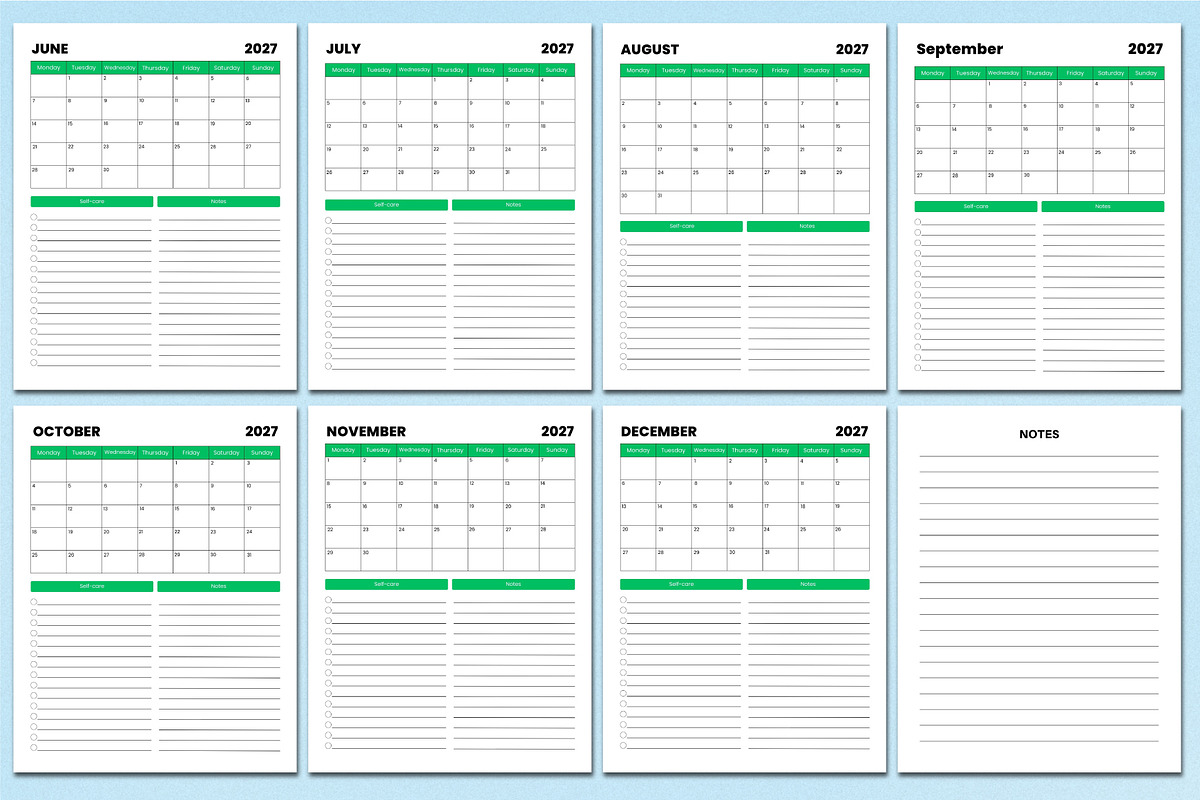 5 Year Monthly Agenda (2026–2030), a Stationery Template by Shumaya (Photo 5 of 11)