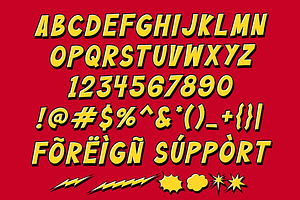 Buzinga! Comic Layered Font