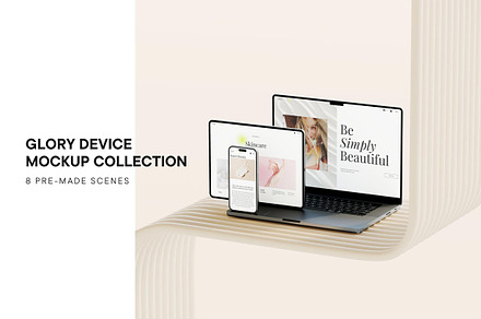 Glory Device Mockup Collection, an iPad Mockup by Mockup Line