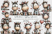 Cute Valentine's Day Unicorn Sublima, an Illustration by DreamCafeArt (Thumbnail 1 of 6)