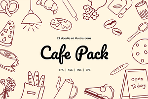 Cafe Doodle Illustration