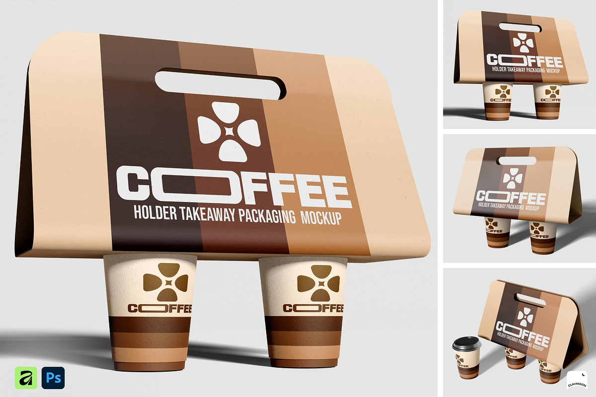 Coffee Cup Take Away Mockup Branding, a Cups & Container Mockup by Claymoon Lab (Photo 1 of 4)