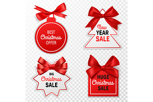 Christmas Sale Labels. Holidays