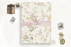 Vintage Floral 3 Vellum Overlay
