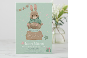 Baby Bunny First Birthday Clipart