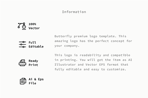 Butterfly - Premium Logo Template