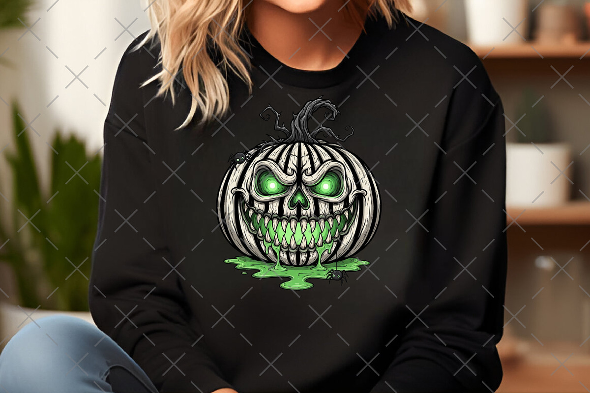 Spooky Pumpkin PNG, an Illustration by Craft Nest (Photo 3 of 6)