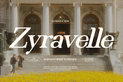 Zyravelle - Elegant Serif Display, a Serif Font by Indotype Foundry (Thumbnail 1 of 10)