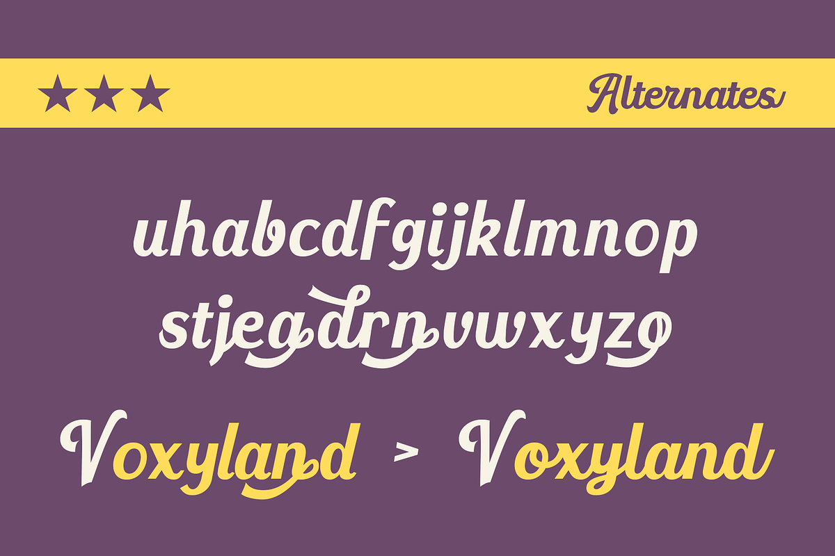 Rovelio – A Sporty Vintage Font, a Script Font by Tiptop Graphic (Photo 2 of 9)