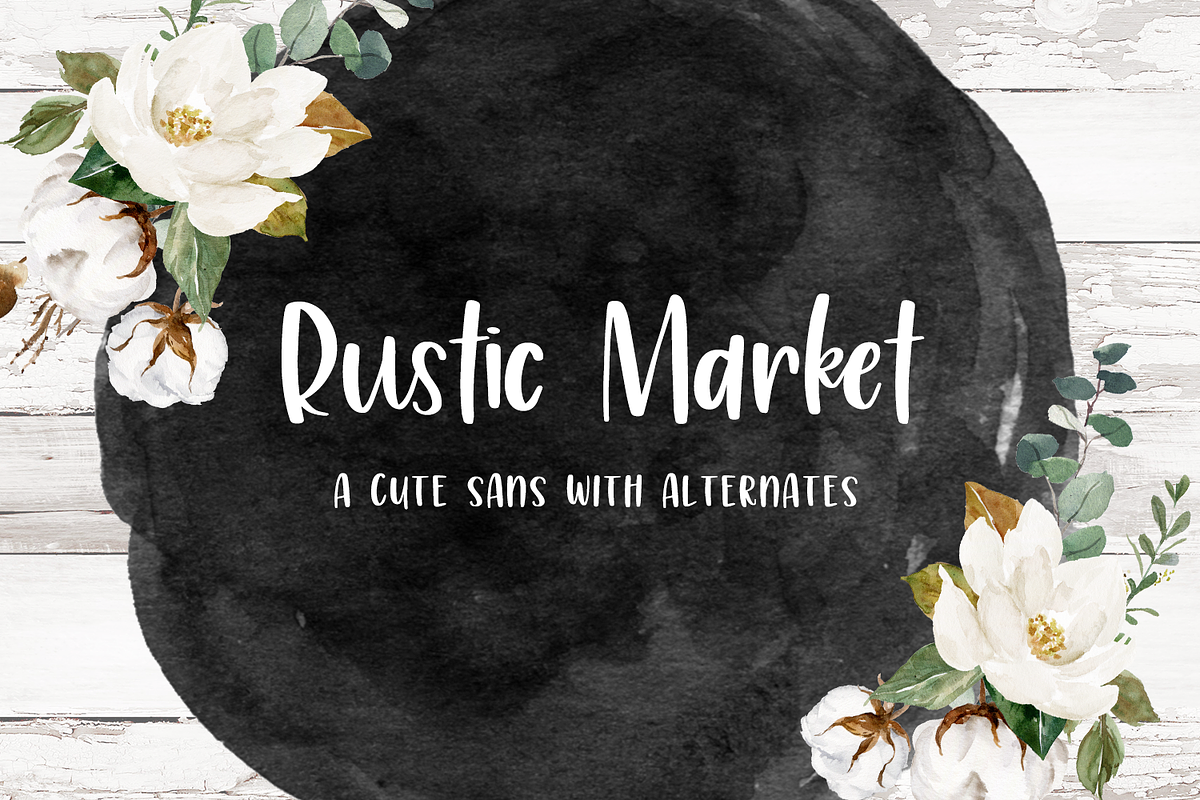 Rustic Market Sans Font, a Sans Serif Font by Beck McCormick (Photo 1 of 10)
