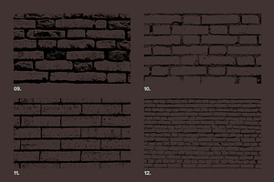 Vector Brick Wall Textures X12