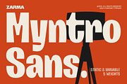 Myntro Sans – Bold Condensed Display, a Sans Serif Font by Zarma Type (Thumbnail 1 of 14)