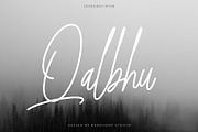 Qalbhu – Signature Font, a Script Font by kangfont Studio (Thumbnail 1 of 10)