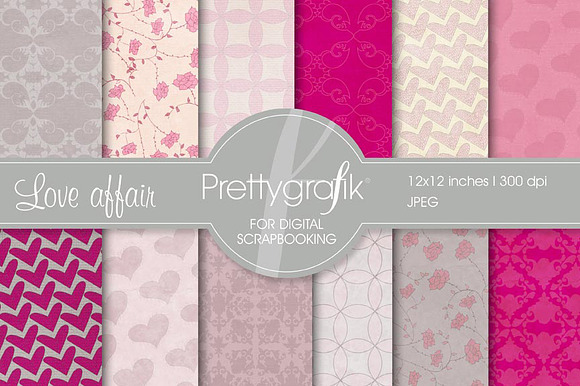 Heart digital paper, commercial use preview 2