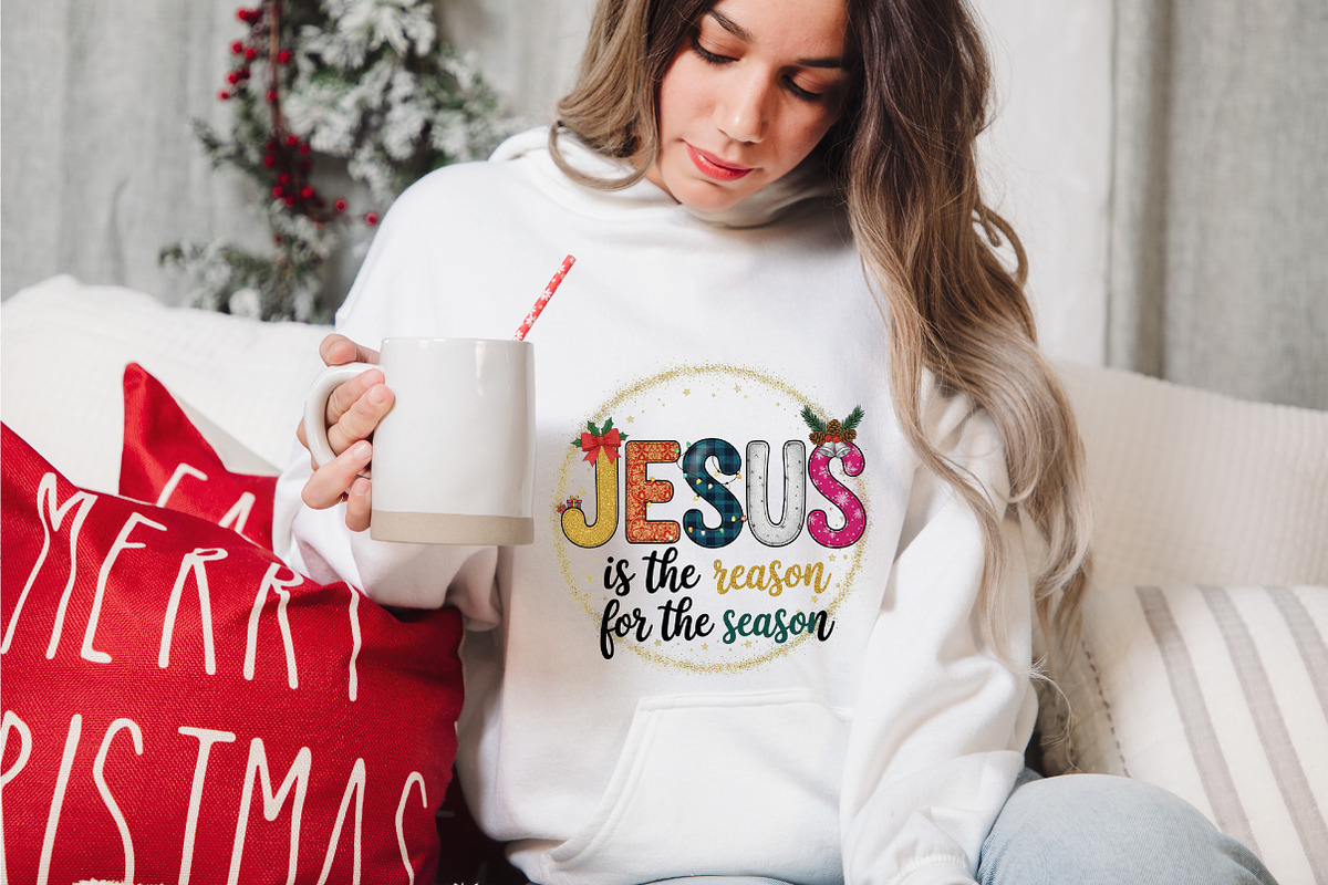 Christian Christmas Jesus is the Rea, an Illustration by designcity5 (Photo 2 of 8)