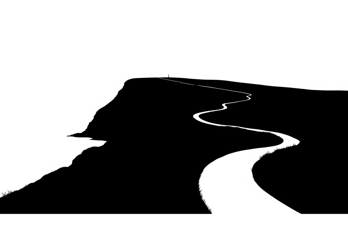 Lighthouse Cliff Silhouette Bundle, a Graphic by hafijul (Photo 10 of 14)