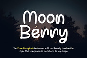 Moon Berry, a Handwritten Font by Letterafa Studio (Thumbnail 1 of 7)