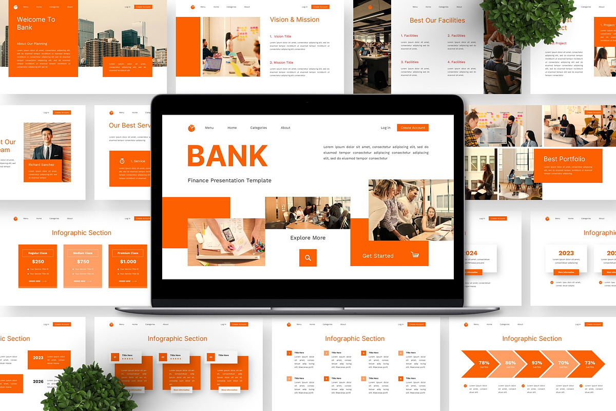 Bank - Finance Powerpoint preview 3