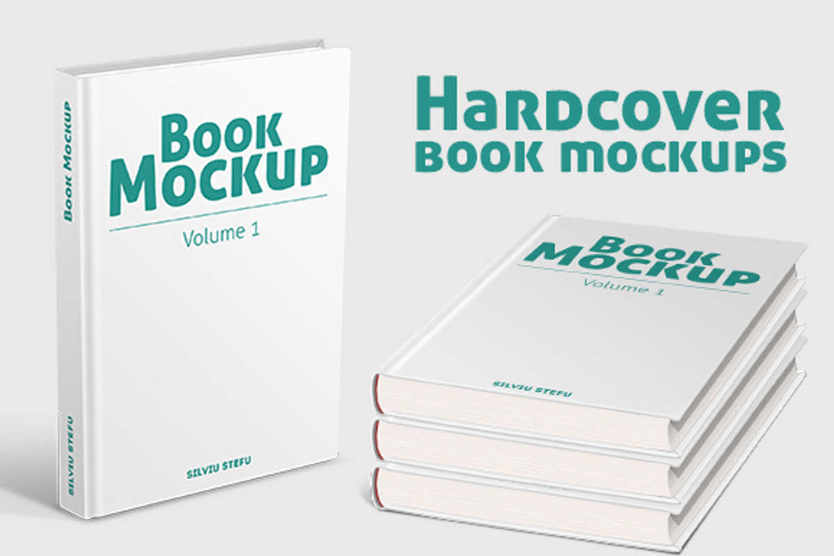 Hardcover Book Mockups, a Print Template by Picseel (Photo 1 of 5)