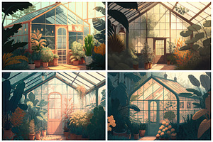 24 Cozy Lofi Greenhouse Backgrounds