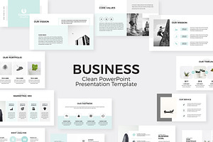 Clean Minimal PowerPoint Template