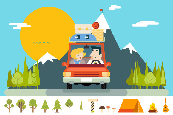 Car Family Road Trip