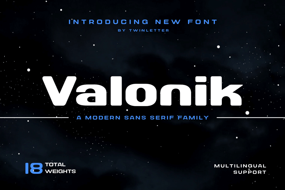 Valonik, a Sans Serif Font by twinstd (Photo 1 of 13)