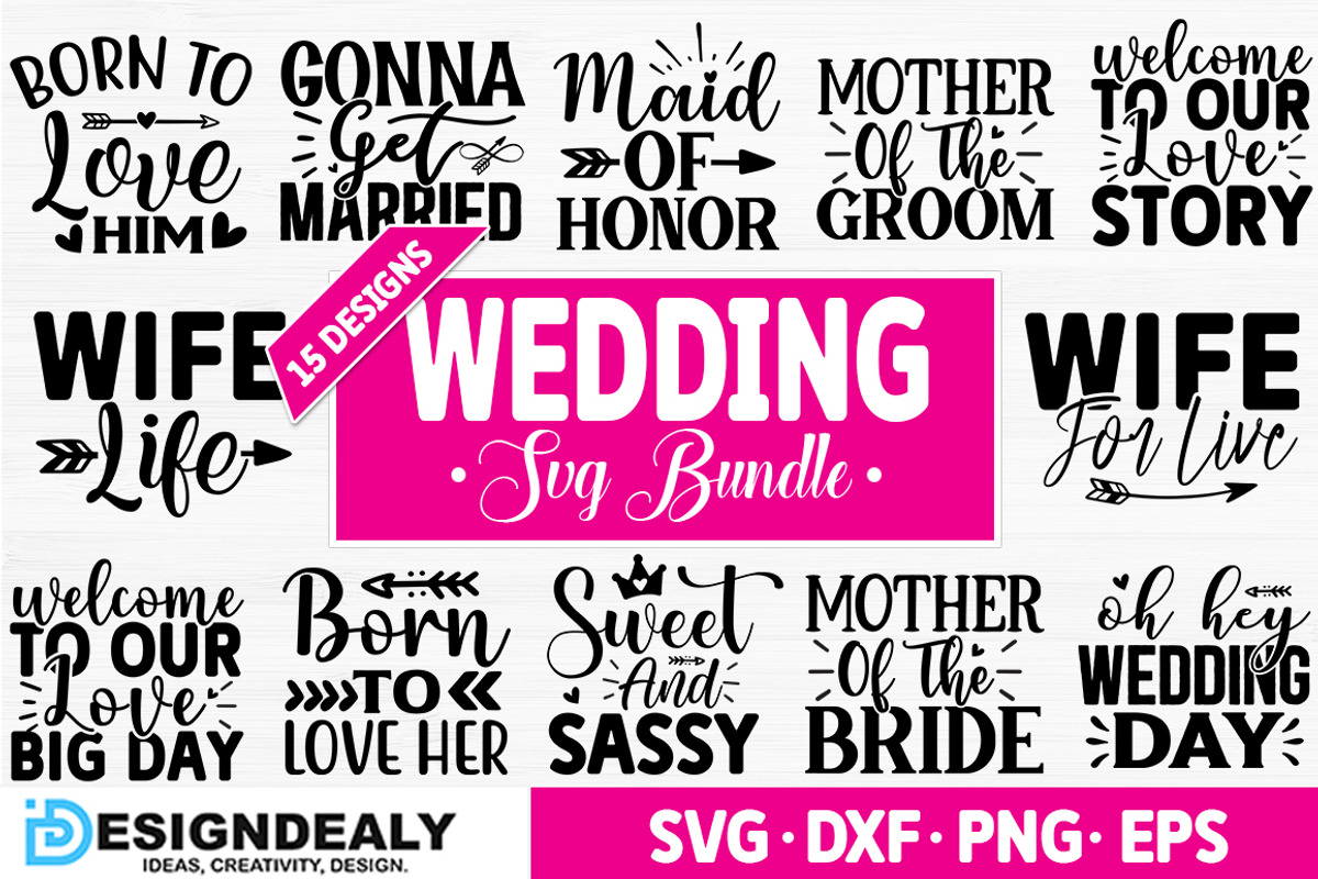 Wedding SVG Bundle, a Graphic by Buysvgbundles