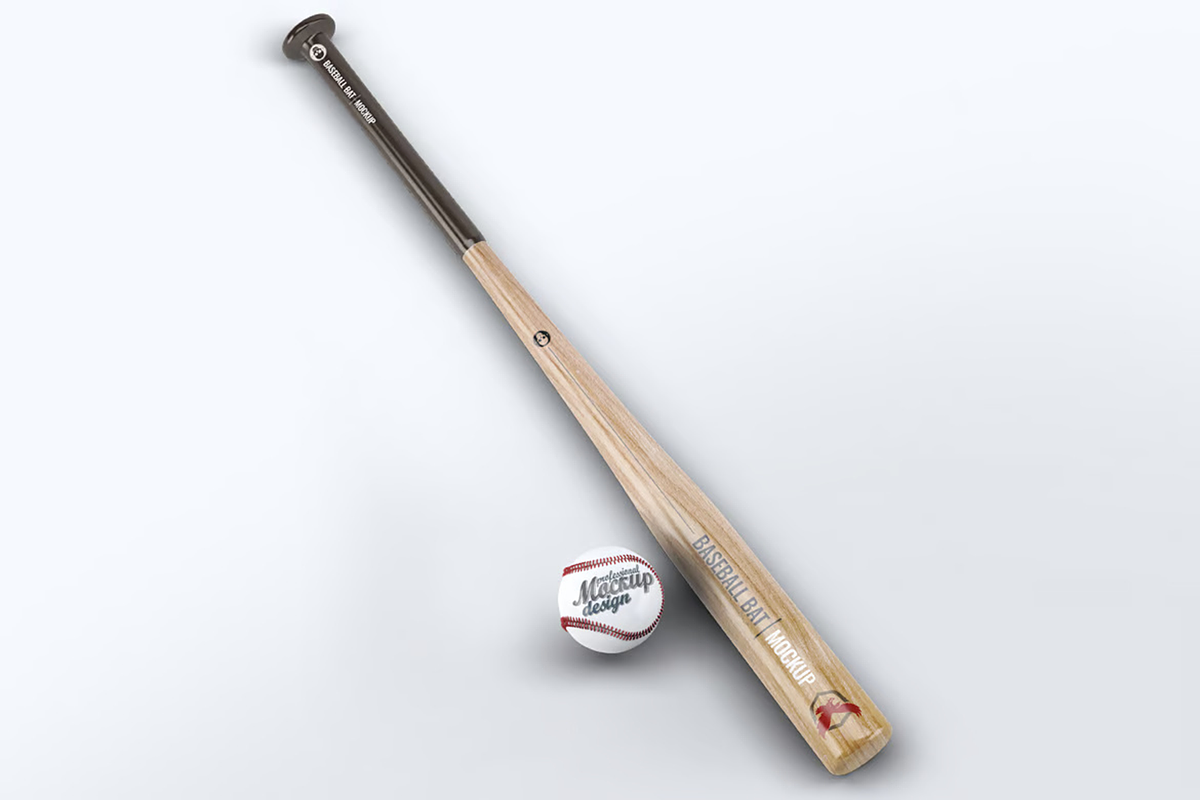 Baseball Bat Mock-Up, a Product Mockup by DesignRushMarket (Photo 2 of 6)
