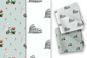 Seamless Paper. Scooter Vespa., a Pattern Graphic by TetianaArt (Thumbnail 3 of 5)