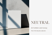5x7 Minimal Invitation Mockup, a Product Mockup by Serenefeeling (Thumbnail 1 of 6)